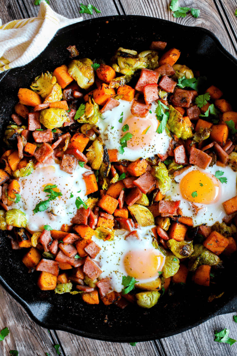 Sweet Potato Brussels Sprout Hash Tao of Spice