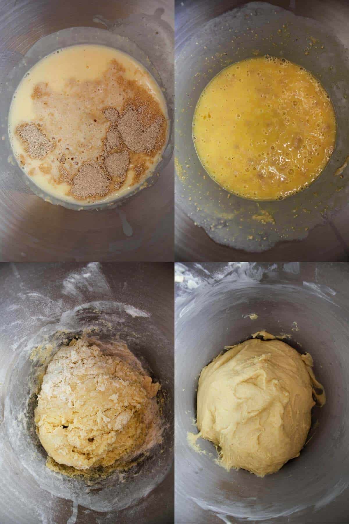 For stages of cinnamon roll dough.