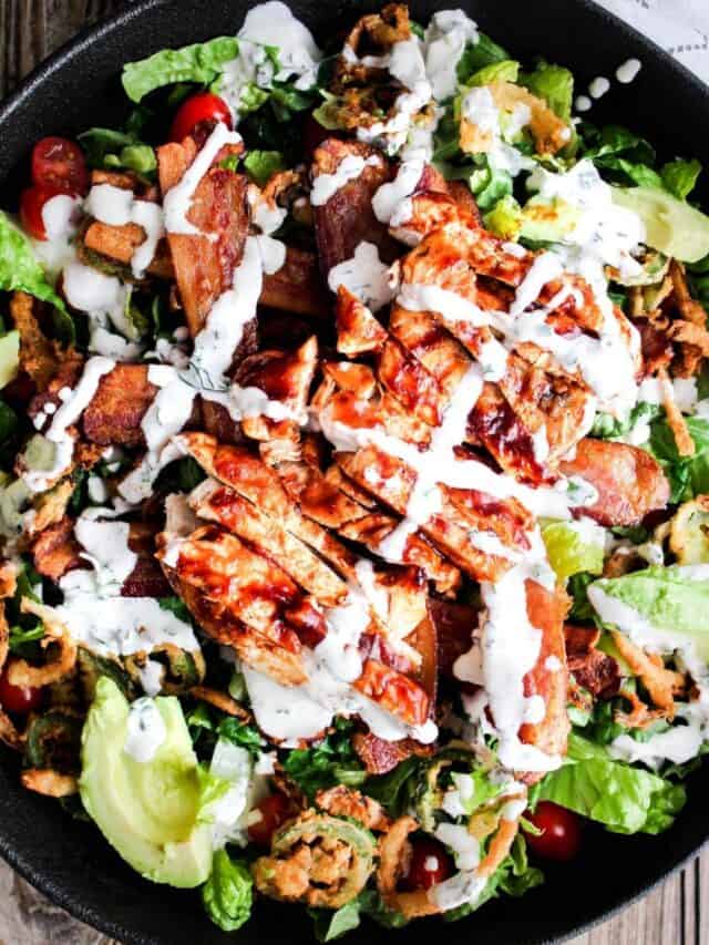 BBQ Chicken Bacon Ranch Salad