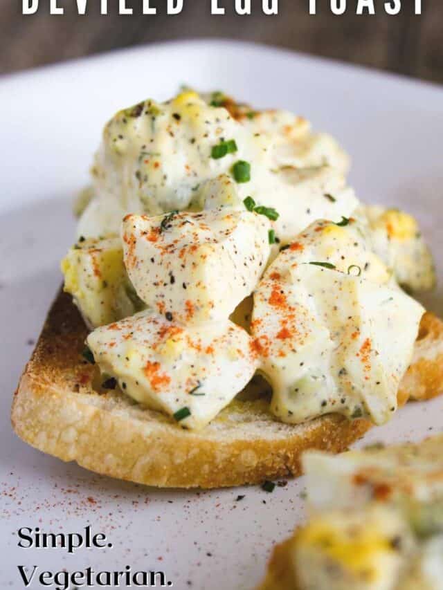 Deviled Egg Toast