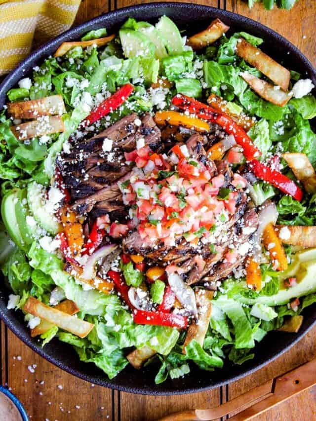 Steak Fajita Taco Salad