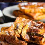 Pinterest graphic for Baileys French Toast.