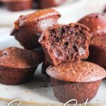 Pinterest graphic for brownie bites.