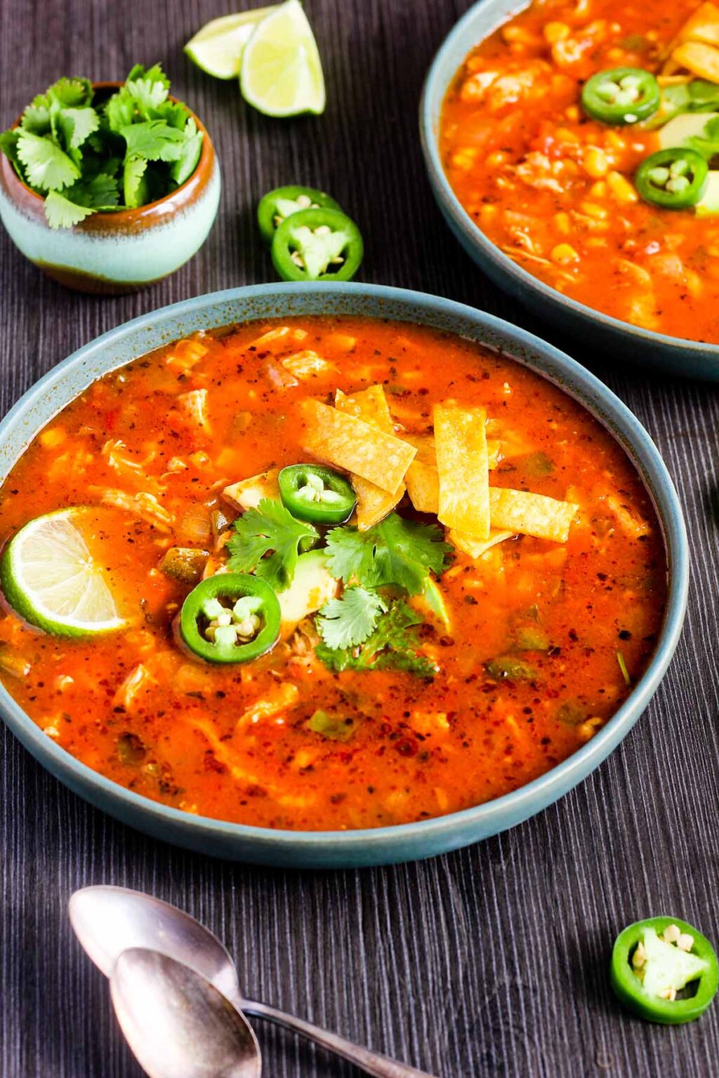 Chipotle Chicken Tortilla Soup (w/ Instant Pot Instructions) - Tao of Spice