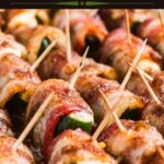 Pinterest graphic for brown sugar jalapeno poppers.
