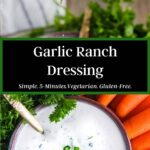 Pinterest graphic for garlic ranch.