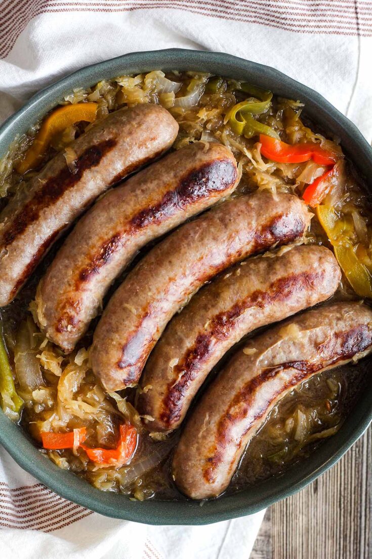 Instant Pot Brats with Sauerkraut Tao of Spice