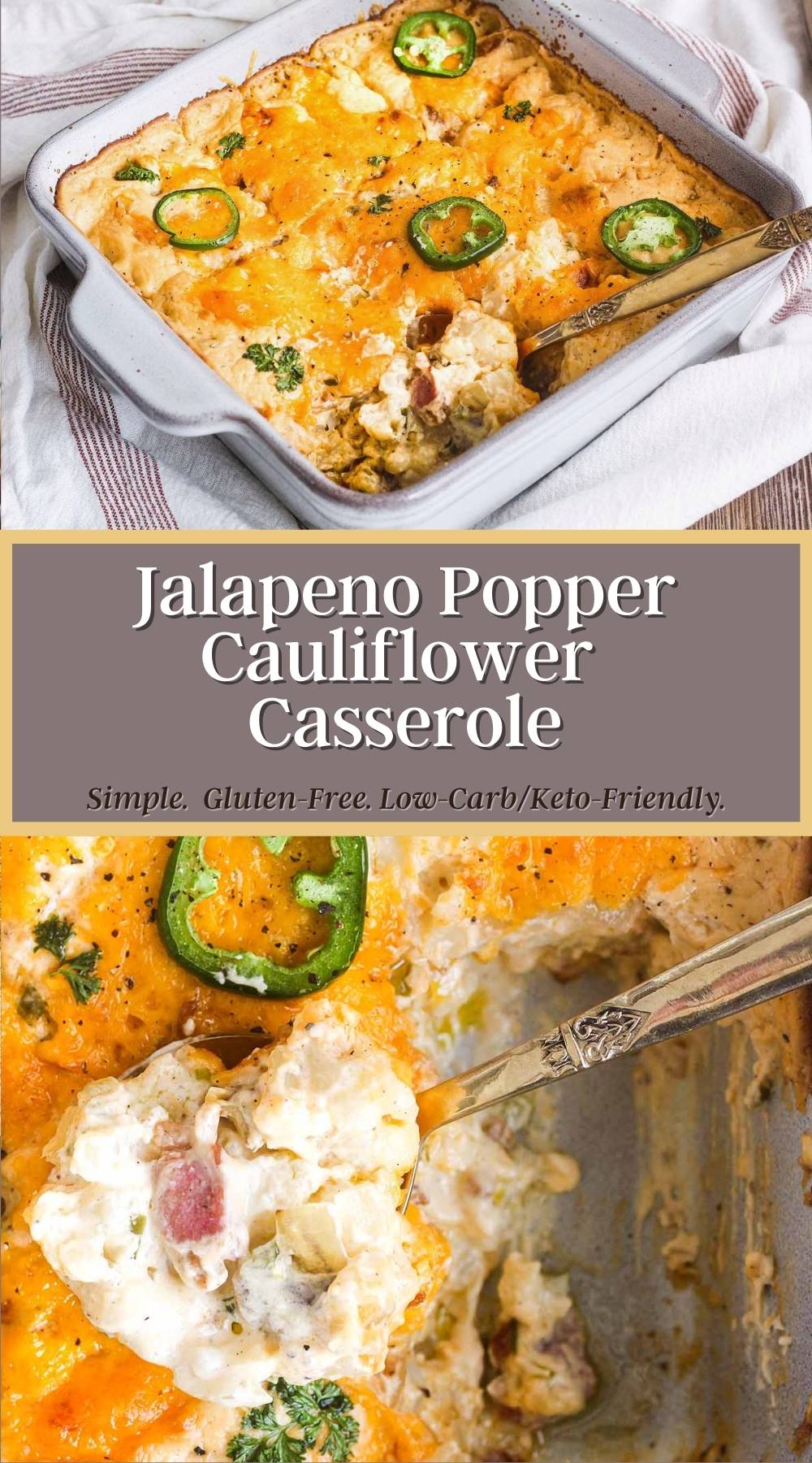 Jalapeno Popper Cauliflower Casserole Tao of Spice