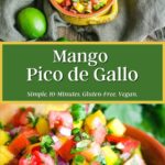 Pinterest graphic for mango pico.