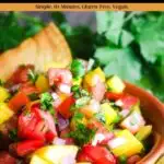 Pinterest graphic for mango pico.