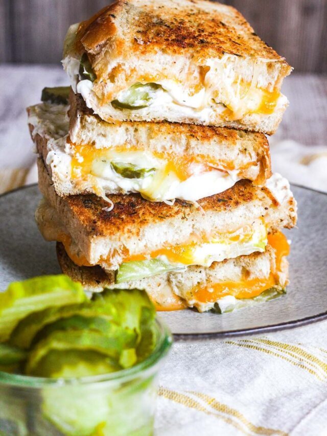 Dill Pickle Grilled Cheese