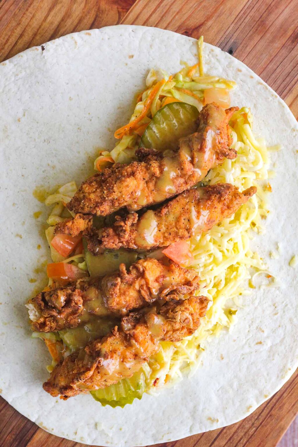 Honey Mustard Chicken Wraps Tao of Spice
