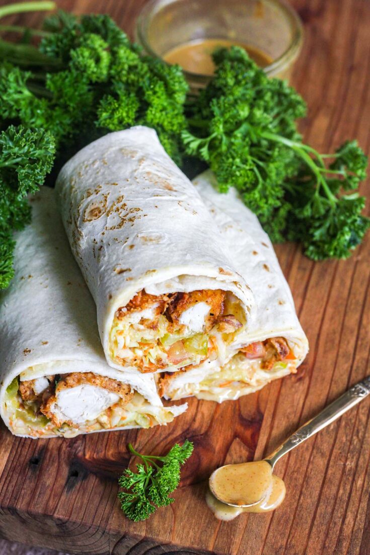 Honey Mustard Chicken Wraps Tao of Spice