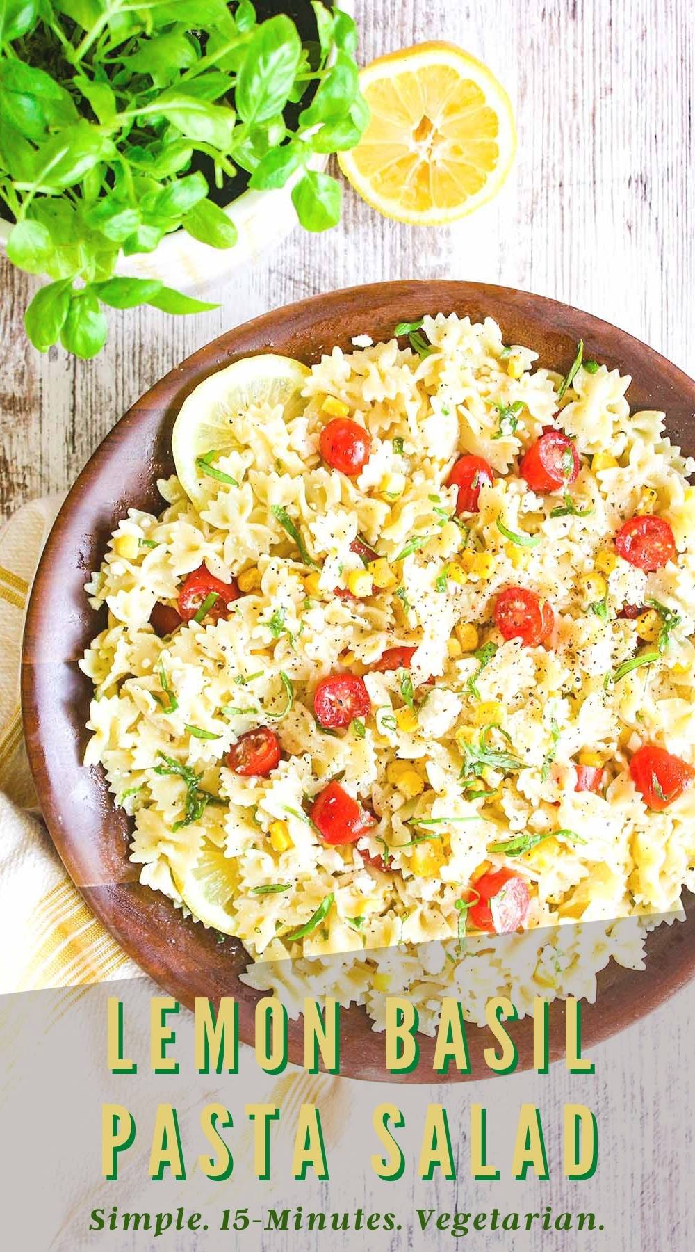 Lemon Basil Pasta Salad - Tao of Spice